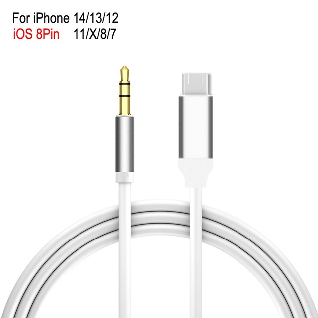 Nice Quality Wholesale Hot Sale 8Pin Light-ning to 3.5mm Audio Aux Headphone Stereo Cable for iPhone 7/8/X/11/12/13/14 Pro Max