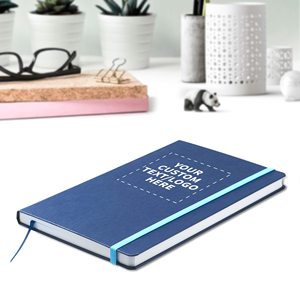 Carnet de notes minimaliste personnalisé à couverture rigide Journaux pages intérieures à grille classique Journal intime avec cuir PU, impression et bande - Product Image 5