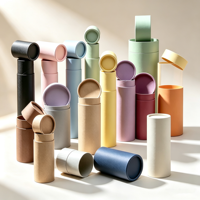 Tubes d'emballage alimentaire en papier kraft personnalisés de haute qualité pour aliments pour animaux de compagnie, sucre, thé, grains de café avec impression de logo