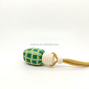 Bán Buôn Flower In Ấn Mini Chai Nắp Bằng Gỗ Với Sợi Dây Thừng Thủy Tinh Rỗng Xe Nước Hoa Polymer Cay Khuếch tán Treo Chai - Product Image 4