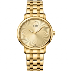Reloj de Cuarzo Dorado de Lujo para <span class=keywords><strong>Mujer</strong></span>, Brazalete de Acero Inoxidable, Resistente al Agua, Caja Rectangular, Movimiento Miyota, Ancho de Correa de 22 mm, a la Moda - Product Image 5