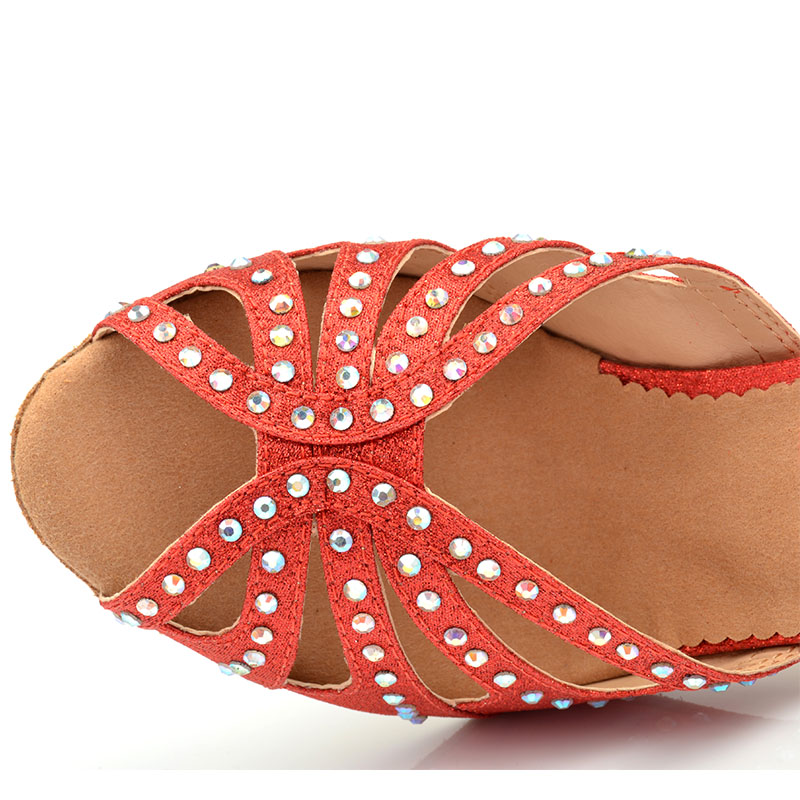 Ladies Latin Dance Shoes Women's Salsa Tango Ballroom High Heel Sandals