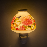 Diffuseur d'arômes en céramique GL-TC25 ETL avec abat-jour, veilleuse, lampe murale de type prise pour la décoration