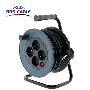 Stand 25 Meter Retractable Electric Extension Power Cable Cord Reel Cable Reel
