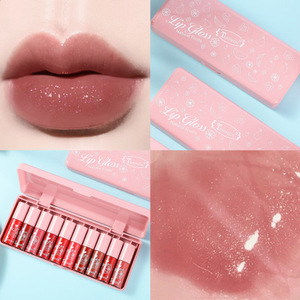 <span class=keywords><strong>TEAYASON</strong></span> - Caja de 10 Brillos Labiales Perlados Rosados, Hidratantes y de Larga Duración, Sin Manchas, con Espejo - Product Image 2