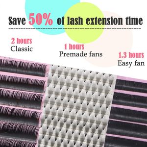 Premade Fans Eyelash Extensions 10D <strong>0.07</strong> <strong>D</strong> <strong>Curl</strong> Volume Lash Extensions Short Stem Pre Made Lash Extensions Fans - Product Image 6