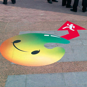 Adesivo Direzionale per Pavimenti con Stampa a Colori, Decalcomania Adesiva per Segnaletica in Musei, Ospedali e Centri Commerciali - Product Image 6