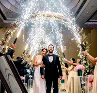 Système de tir de feux d'artifice à étincelles froides portables et réutilisables pour mariage et fête