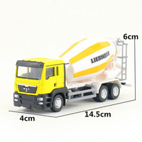 1/64 Model Truk Mainan Logam Paduan - Kendaraan Konstruksi MAN, Truk Pengaduk Beton, Truk Pemadam Kebakaran & Truk Kontainer