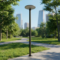 Lampe de rue LED solaire IP65 rechargeable avec piles AAA, télécommande, corps en aluminium, intensité variable, certifiée CE pour usage en jardin
