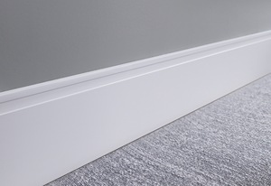 Moulure de plinthe en bois recouvert de PET, petite taille, en vrac, facile à installer, style traditionnel, mince, pour murs - Product Image 6