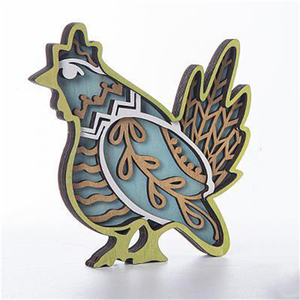 Decoración de Madera Artesanal para el Hogar, <span class=keywords><strong>Pollo</strong></span> de <span class=keywords><strong>Pascua</strong></span> - Product Image 4