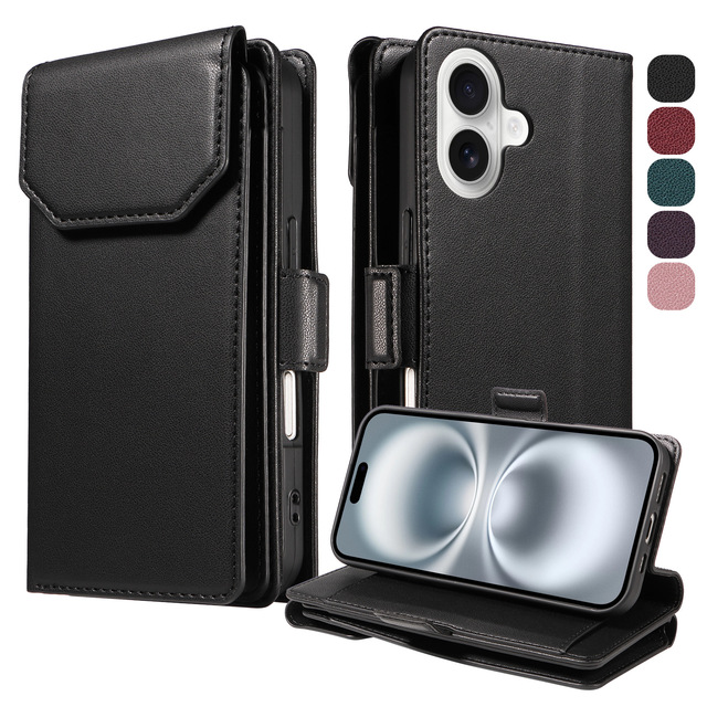 Luxury Magnetic Closure PU Leather Flip Case 13 Card Slot for Women TPU Mobile Phone Case for Google 9 Pro XL 8A 8 7A 7 6A