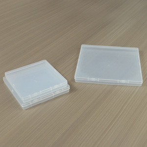 Transparent Plastic Square <b>Storage</b> <b>Box</b> 18mm PP Covered Office Organizer for Card <b>Document</b> Electronic Component Desktop Use - Product Image 2