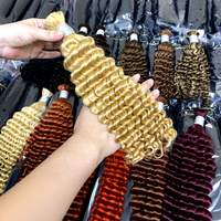 Cheveux humains Jerry Curl en vrac, extensions bouclées rebondissantes pour tresses françaises, extensions au crochet, fournisseur en gros