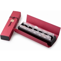 Faveurs de mariage petit luxe nourriture Date emballage cadeau divisé carton chocolat vide boîte en papier noir luxe pour le chocolat