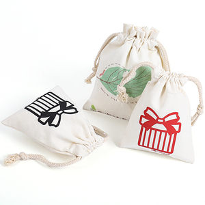 Wholesale Customized Organic Cotton Drawstring Pouch Small Reusable Jewelry <b>Gift</b> Storage with <b>Personalized</b> Design - Product Image 3