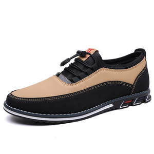 Mocassins à enfiler pour hommes, bout rond, bande élastique, semelle extérieure en caoutchouc respirant, doublure en PU, couleur unie, chaussures décontractées, tailles 48, 50, 53 - Product Image 4