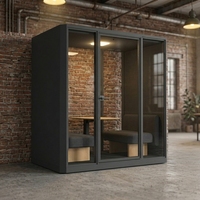 UNIBOOTH Cabine insonorisée personnalisée en aluminium 30 dB, ignifuge ISO 23351, à montage rapide, pour espace de coworking et studio, exportation mondiale