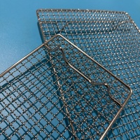 Grille de cuisson carrée en acier inoxydable 304 de qualité alimentaire pour barbecue au charbon de bois, support surélevé avec pieds cylindriques robustes, portable, pour cendres de barbecue