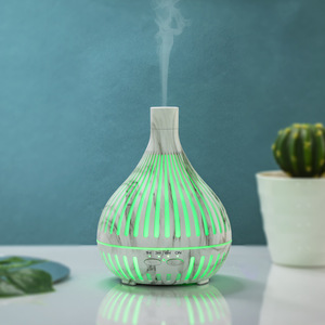 Difusor de Aroma Ultrasónico Eléctrico de Mármol para Dormitorio - Humidificador de Vapor Frío de 400 ml con Luz LED y Temporizadores - Product Image 6