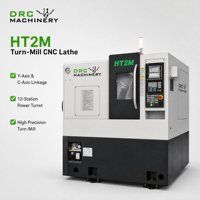 Centre de tournage CNC à lit incliné HT2M avec tourelle motorisée SAUTER, système FANUC 0i TF Plus, machine de tournage et de fraisage de métaux