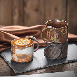 Tasse à café créative de luxe léger, rétro, empilable, pour latte art, couleur unie, cadeau pour le bureau et la maison, vente en gros en <span class=keywords><strong>petite</strong></span> <span class=keywords><strong>quantité</strong></span> - Product Image 3