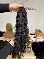 Extensions de cheveux au crochet blondes, vente flash, 100% cheveux humains, haute qualité, extensions de cheveux vierges naturelles au crochet pour femme