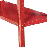 Nouvelle Conception en Promotion : Étagère à Palettes Sélective à 4 Niveaux en Acier Thermolaqué Anti-Corrosion, Capacité 40 kg, Assemblage par Vis
