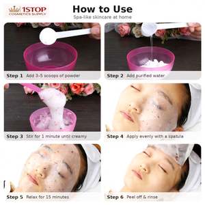 Masque facial en poudre de cristal de protéines de collagène, produit de beauté et de soin des <span class=keywords><strong>cheveux</strong></span> pour blanchir et améliorer la peau - Product Image 5