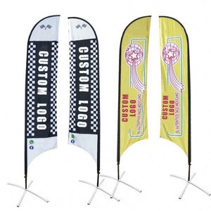 Factory <b>Cheap</b> Price Custom Beach Flags Business Logo Promotion Blade Flag - Product Image 1
