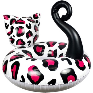 2025 nóng bán Sz zhn Hight chất lượng nhà máy bán buôn <span class=keywords><strong>Inflatable</strong></span> PVC dễ thương mèo đu Vòng cho hồ bơi - Product Image 3