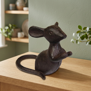 <b>Mouse</b> Decorative Cast Iron Door Stopper for Hotel Use Modern Design - Product Image 3