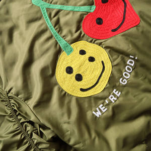 Chaqueta Bomber Corta de Invierno Estilo Kanye <span class=keywords><strong>CPFM</strong></span>.XYZ WE'RE GOOD con Bordado - Product Image 2