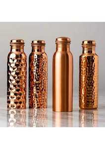 Antique Customize Copper <b>Water</b> <b>Bottle</b> Printed Enamel Pure Leak Proof Copper <b>Water</b> <b>Bottle</b> Business Wedding Gift Premium - Product Image 2
