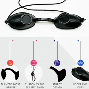 強力な紫外線保護シリコンサンシャインタンニングサングラス、サンベッドゴーグルカバー、日光用成形アイグラス - Product Image 3