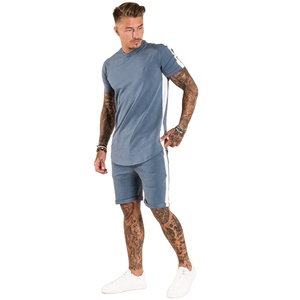 Camiseta personalizada de alta calidad para hombre, conjuntos de camiseta y pantalones cortos con tu propio Logo, primavera y verano - Product Image 3