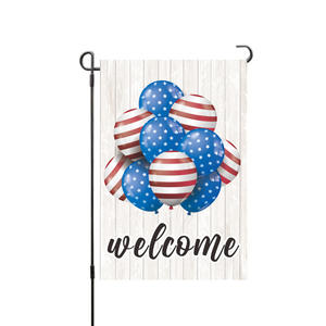 Logotipo personalizado Impresión a doble cara Bandera de jardín personalizada Día de la Independencia Americana Bandera de jardín para Decoración - Product Image 5