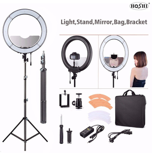 18 pouces 55W RL-18 LED Ring Light lampe de maquillage Dimmable Ring Fill Light éclairage pour maquilleur <span class=keywords><strong>artiste</strong></span> <span class=keywords><strong>vidéaste</strong></span> Photo Shooting - Product Image 5