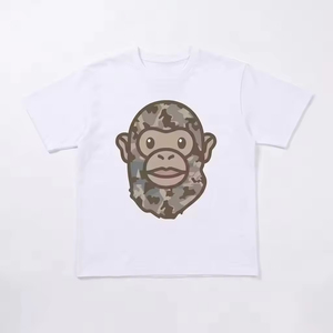 T-shirt imprimé tendance pour homme 2026, version haute qualité, motif lettres, style streetwear, collection Bathing Ape, Bapees - Product Image 6