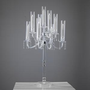 Modern Design Handmade Durable Festival Birthday Party Wedding Table Decoration Centerpiece Portable Acrylic Clear <strong>Candelabra</strong> - Product Image 1