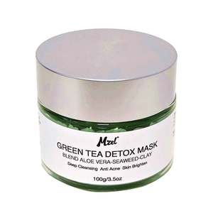 Masque facial détox au thé vert pour un nettoyage en profondeur, un contrôle du sébum et une purification des pores, des points noirs et des impuretés pour tous les types de peau - Product Image 1