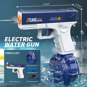 Pistolas de Agua Eléctricas Automáticas Mini Nuevas de Verano 2025 V2 para Niños, Potente Juguete de Juego de Piscina de Color Azul y Rosa, Pistola de Agua de Largo Alcance - Product Image 2