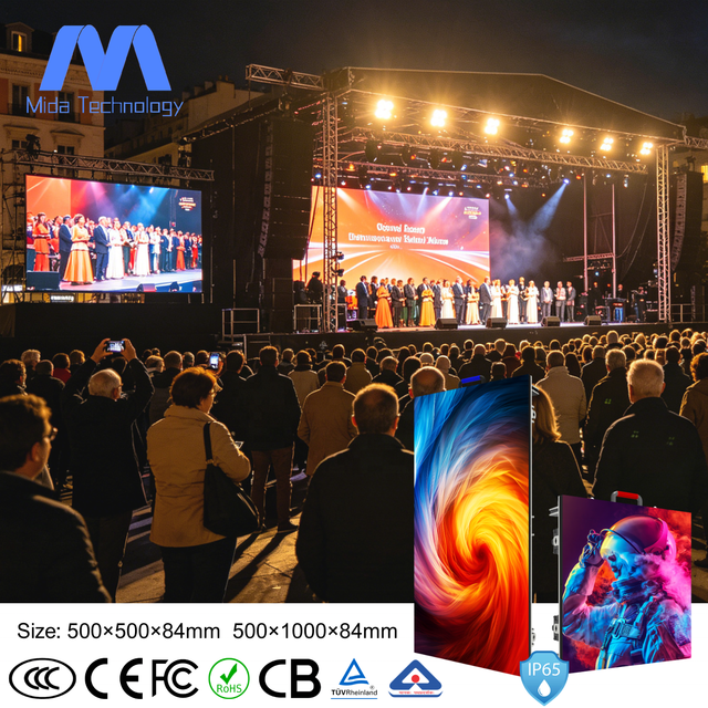 MIDA P2.6 P2.9 P3.91 Outdoor LED Display IP65 Waterproof High Refresh Rate Outdoor Rental Events Church Stage LED Display Screen