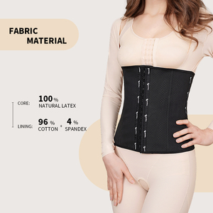 S-SHAPER Corsé colombiano de látex con 9 varillas de acero para mujer, <span class=keywords><strong>faja</strong></span> reductora transpirable, moldeadores de cuerpo al por mayor, ceñidores de cintura - Product Image 2
