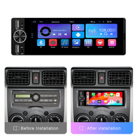 Rhythm 1Din 6,36 Zoll Smart Multimedia Player Universelles Kabelloses CarPlay & Android Auto mit Integriertem GPS & DSP-Funktion