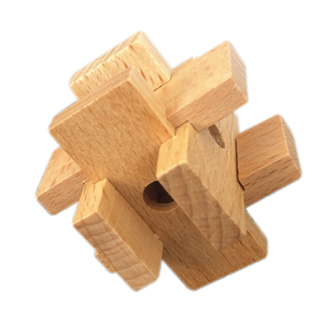 Mini <span class=keywords><strong>puzzle</strong></span> en bois couleur <span class=keywords><strong>nature</strong></span> 3D en bois STEM jouets intelligents - Product Image 4