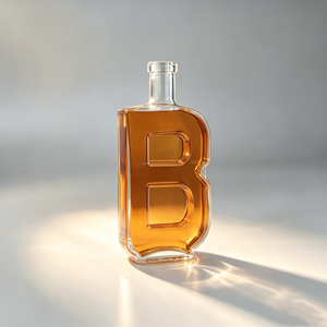 Botellas de Vidrio <span class=keywords><strong>con</strong></span> Letras del Alfabeto, Botellas de Vidrio Únicas para Licor, <span class=keywords><strong>Vodka</strong></span>, Ginebra, Whisky, <span class=keywords><strong>con</strong></span> Tapas de Vidrio Personalizadas - Product Image 6