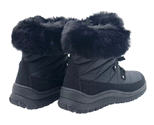 YL529 vente en gros de <span class=keywords><strong>bottes</strong></span> de neige d'hiver pour femmes noires chaudes d'extérieur de haute qualité avec fourrure - Product Image 4