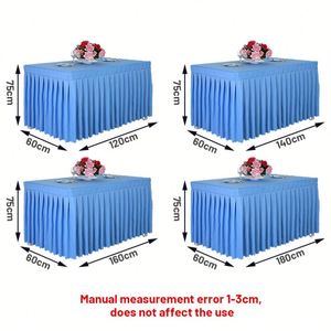 Custom Printed Modern Durable Rectangle <b>Table</b> Cloth Wedding 6ft Fitted Polyester <b>Table</b> Covers for Events - Product Image 2